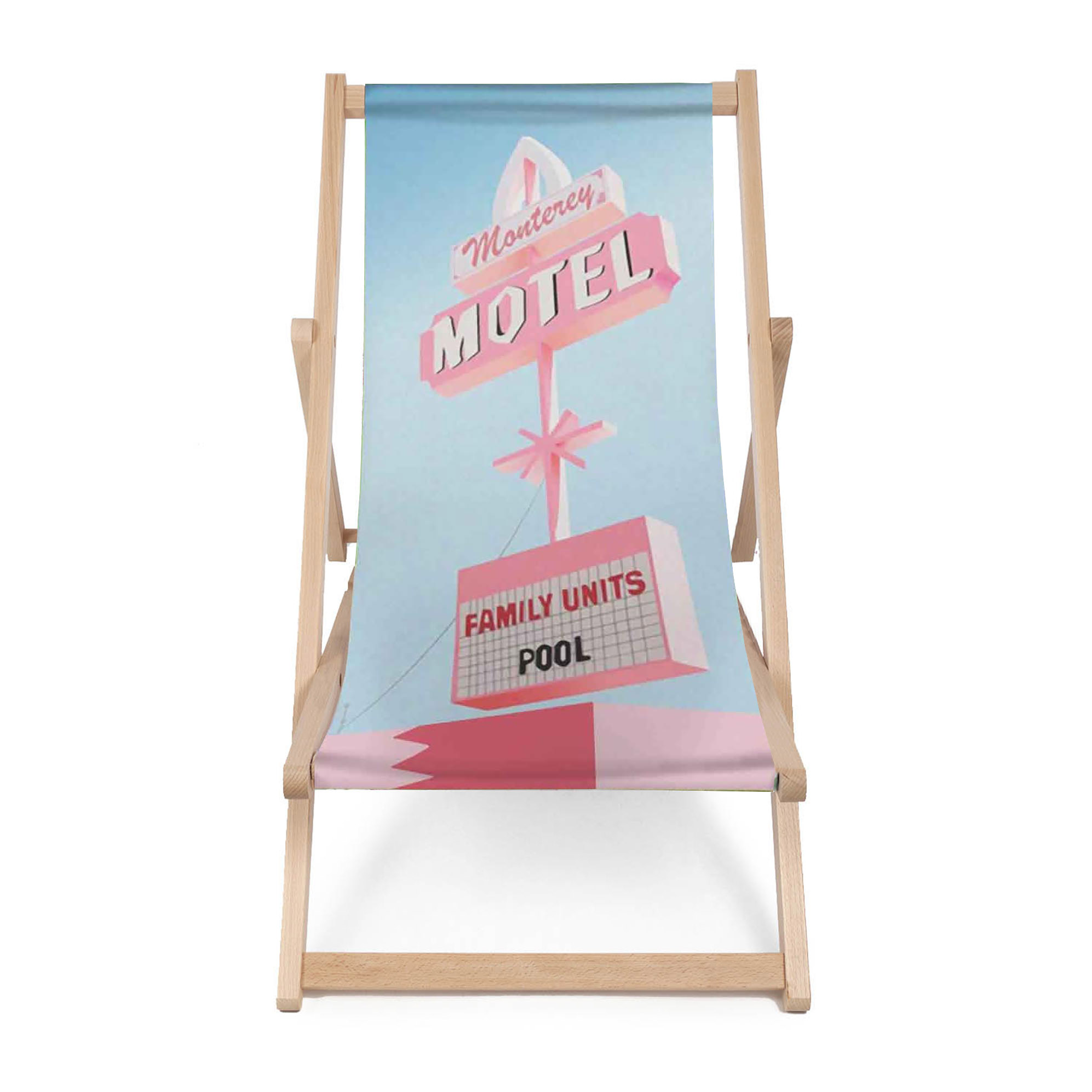 Leżak drewniany Motel Miami