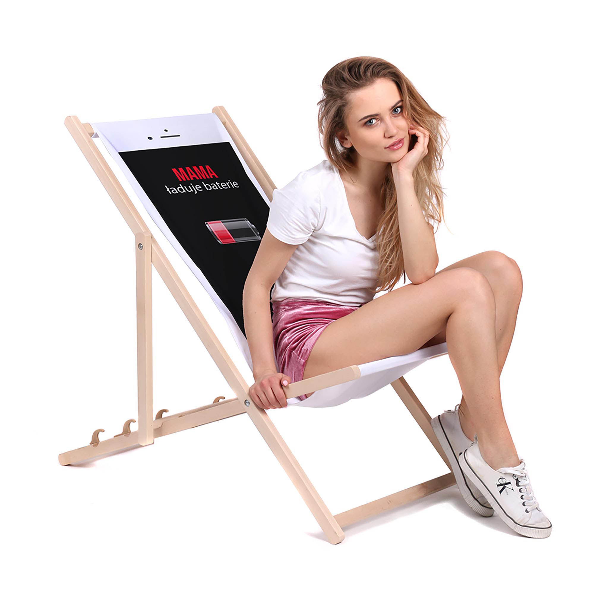 Komplet leżaków 2+1 Personalizacja Baterie