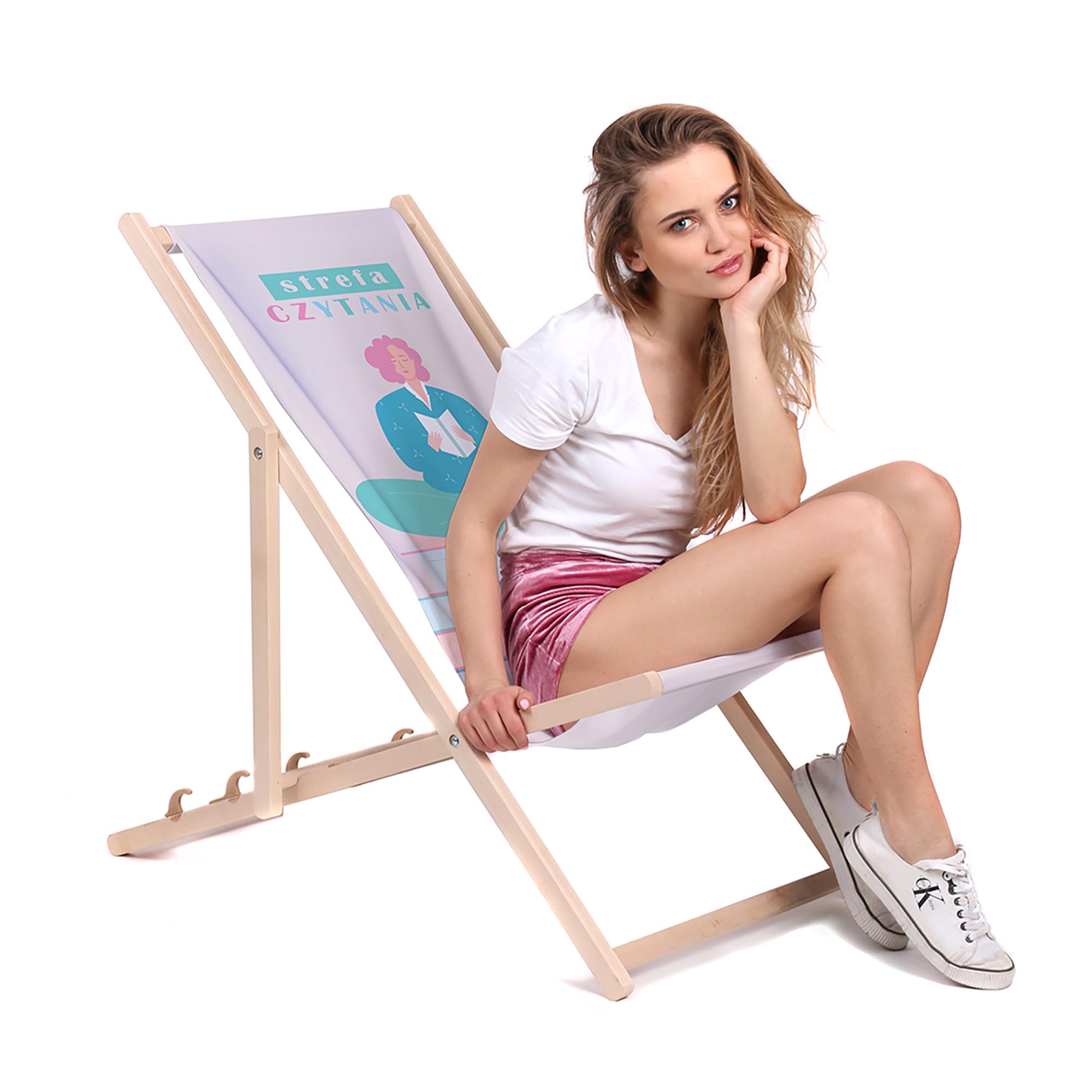 Leżak drewniany Strefa Czytania