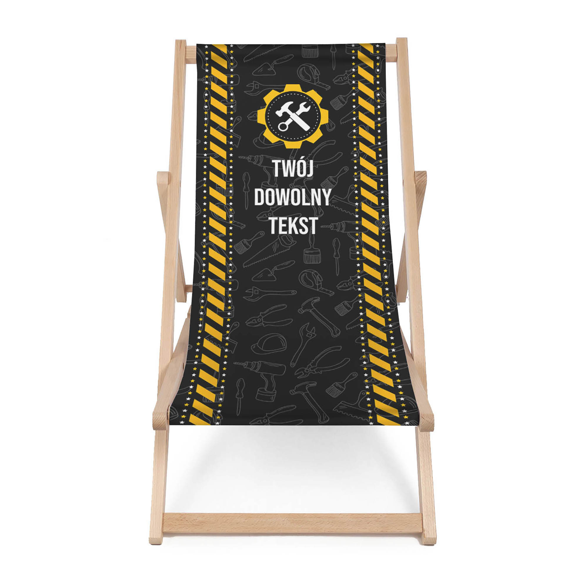 Leżak drewniany Personalizacja Repair