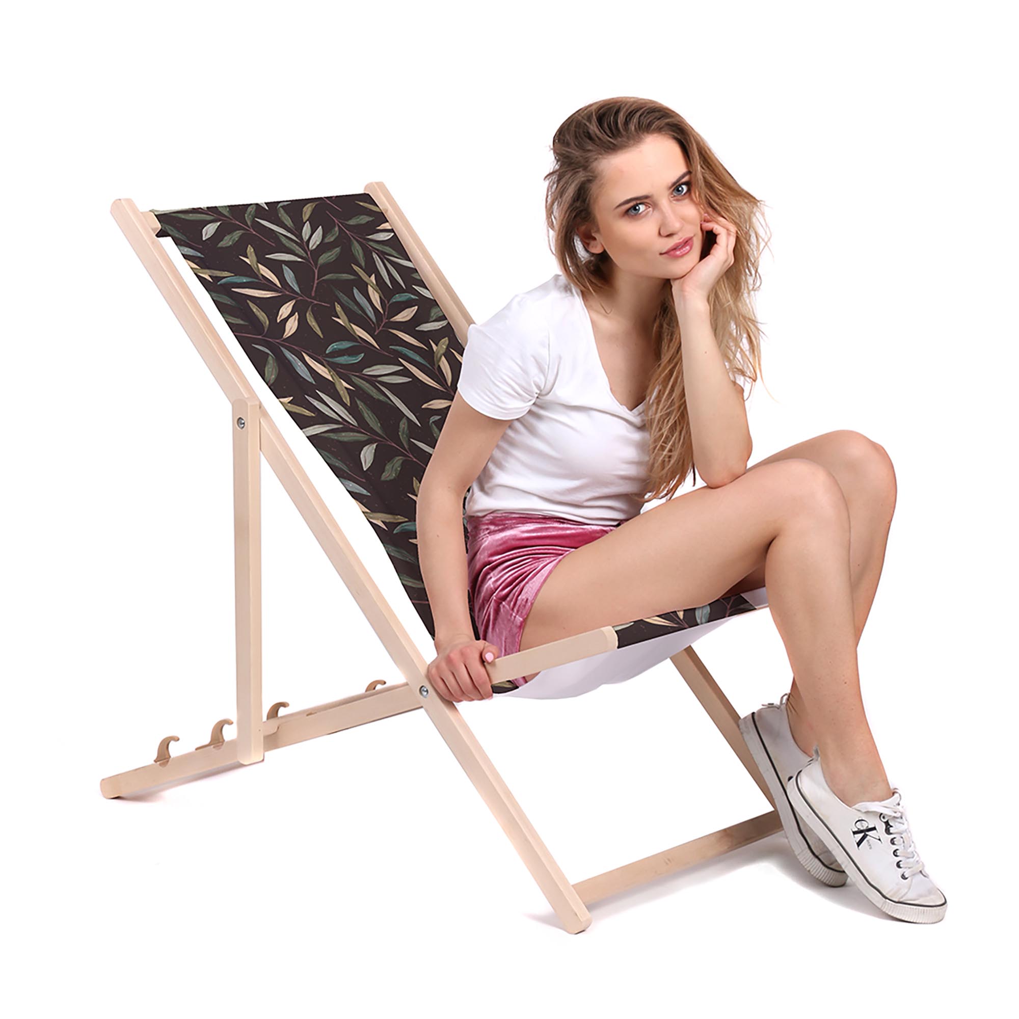 Leżak klasyczny Retro Leaves