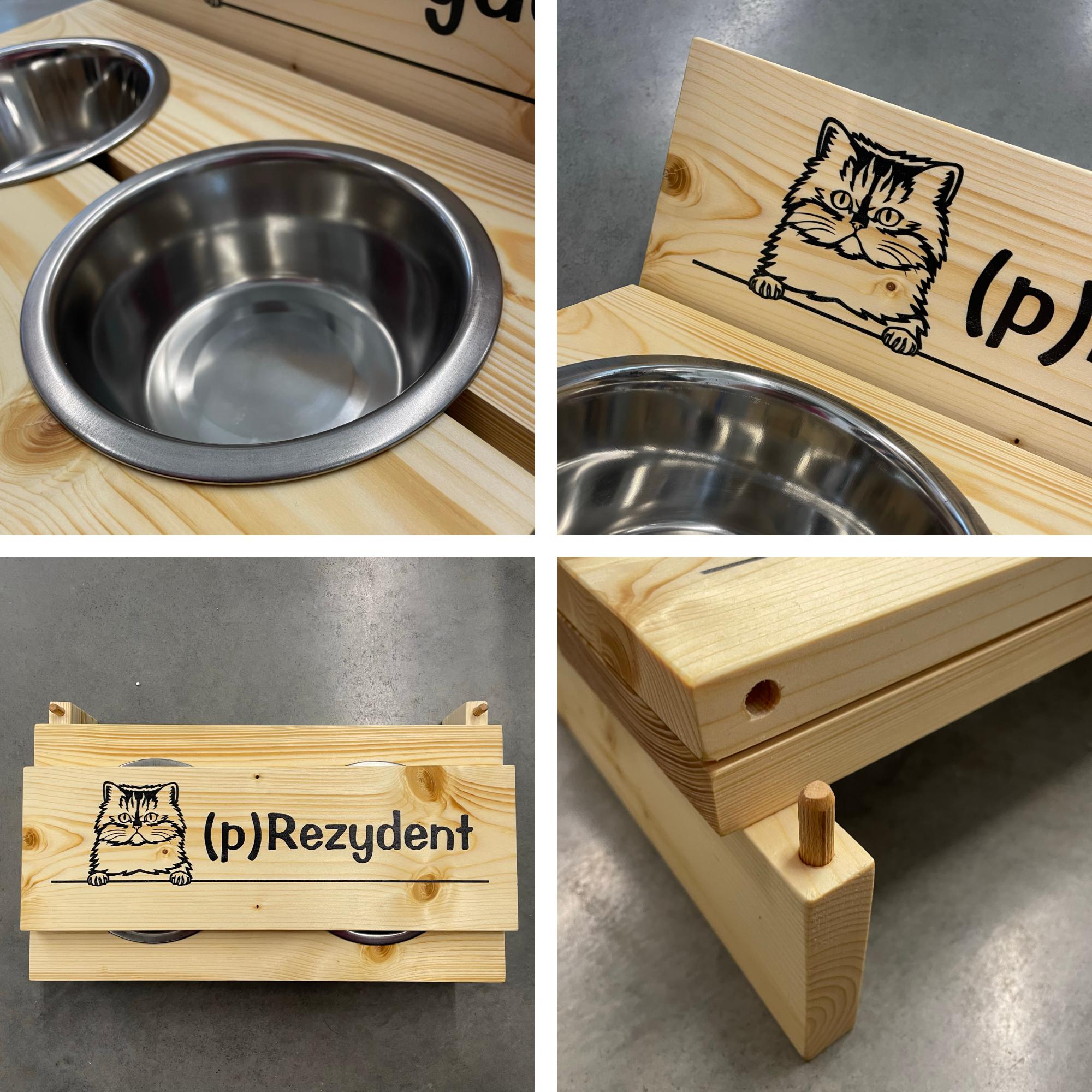 Stojak na miskę dla psa Maltipoo PERSONALIZACJA