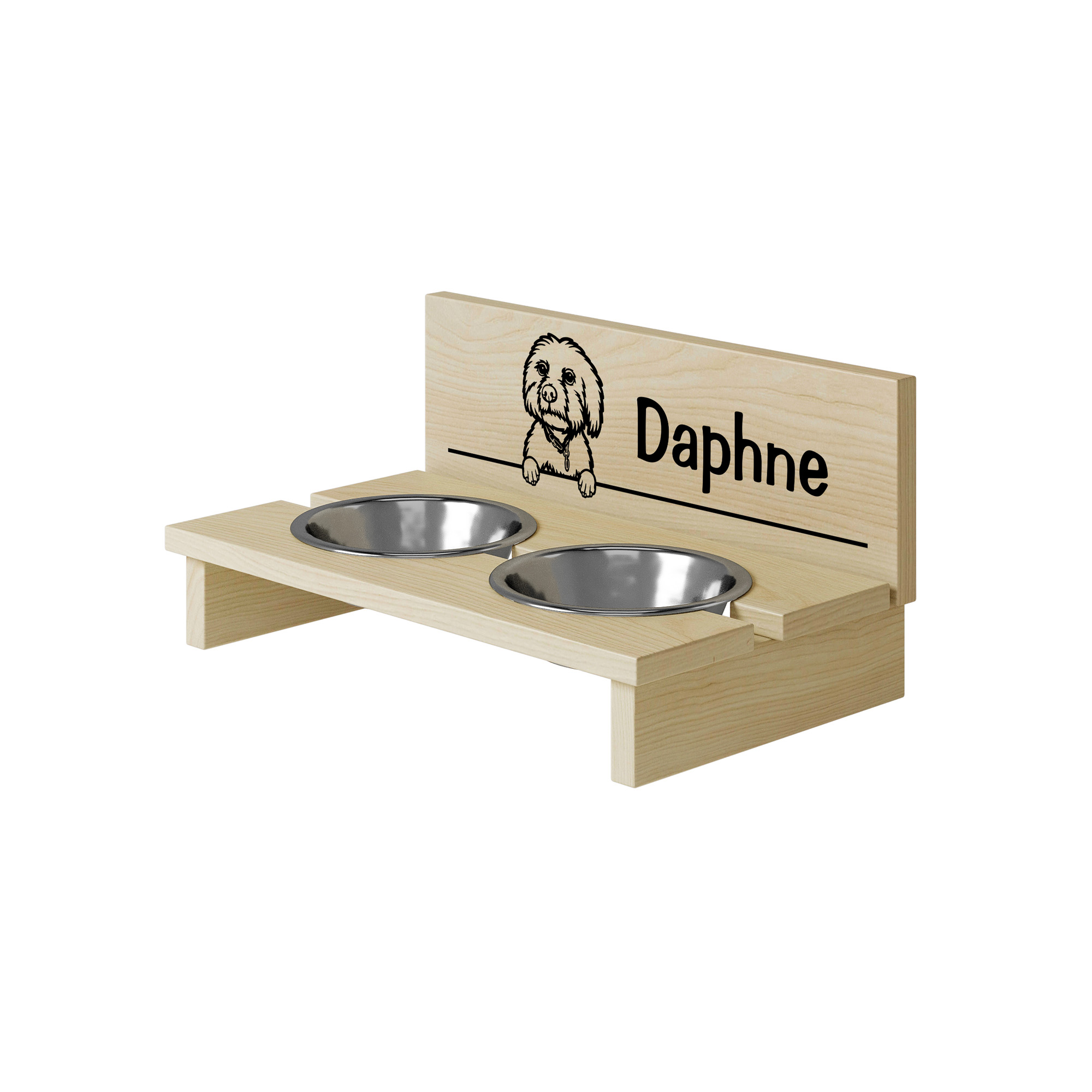 Stojak na miskę dla psa Maltipoo PERSONALIZACJA