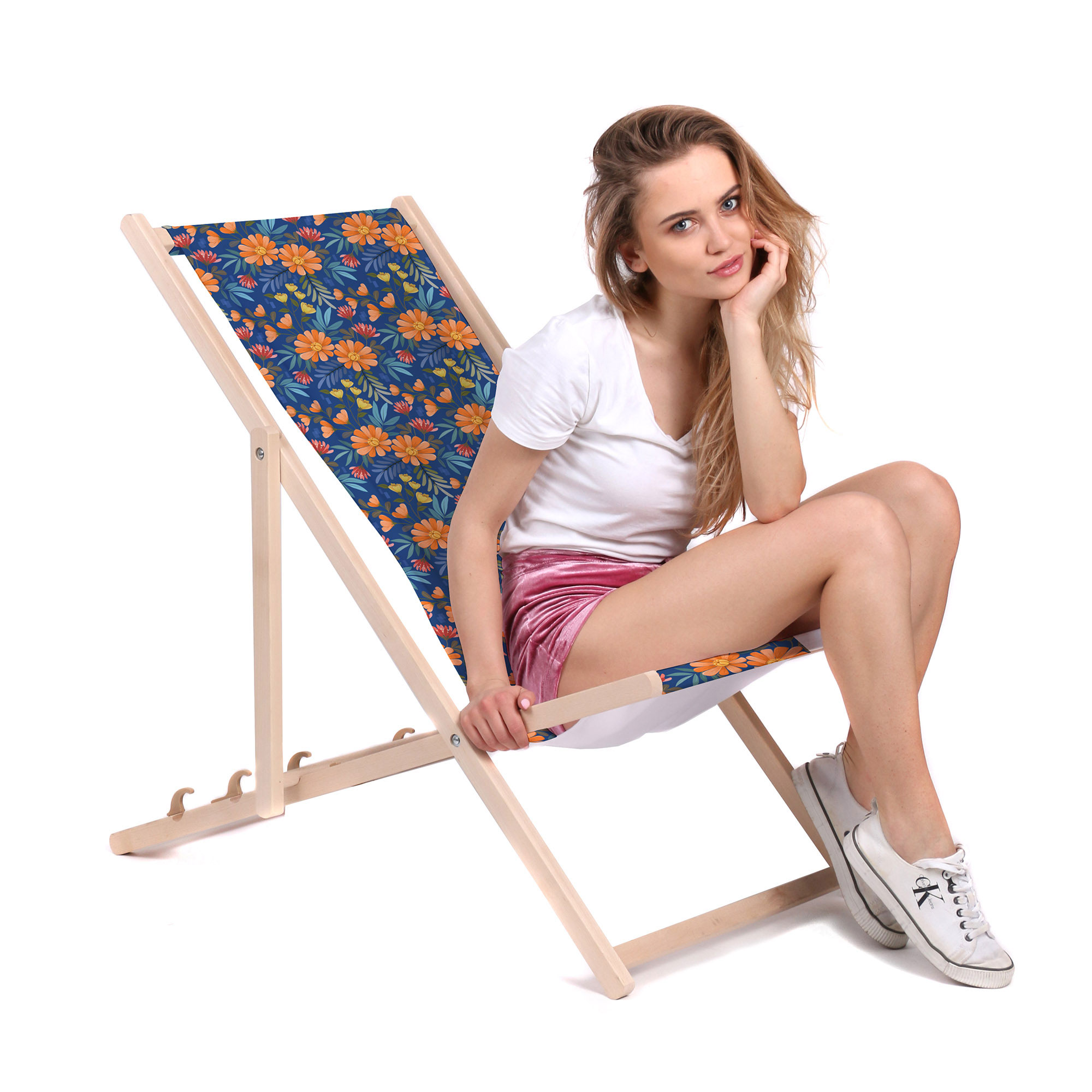 Leżak drewniany Flower Bloom