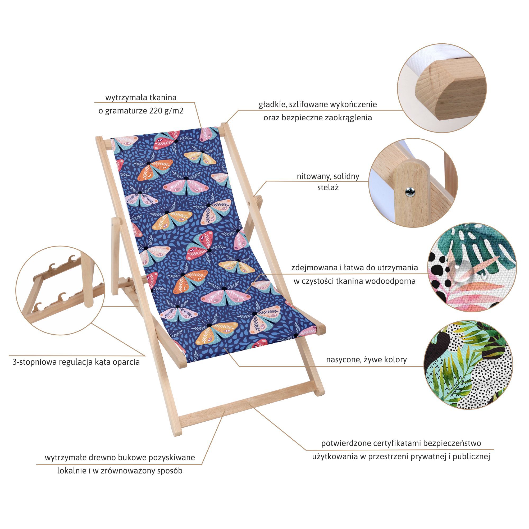 Leżak dziecięcy Funny Monsters