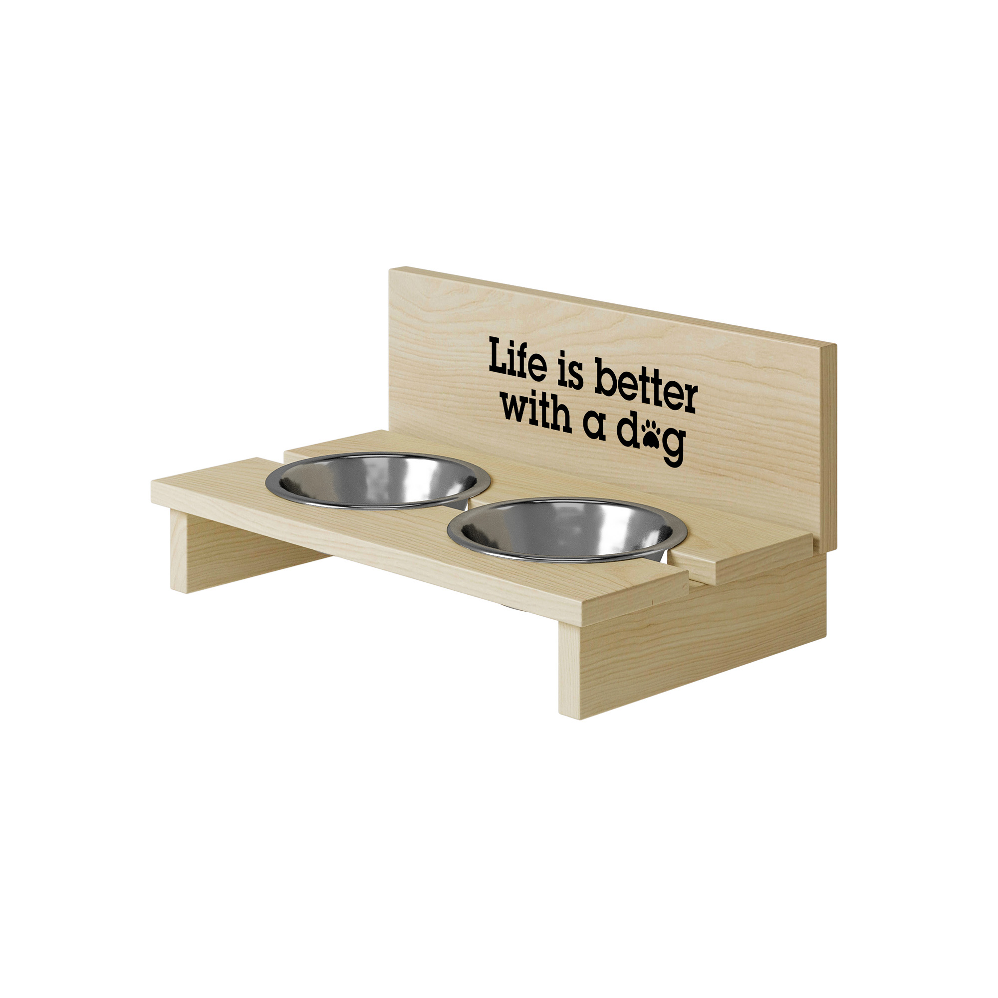 Stojak na miskę dla psa Life is Better with a Dog3