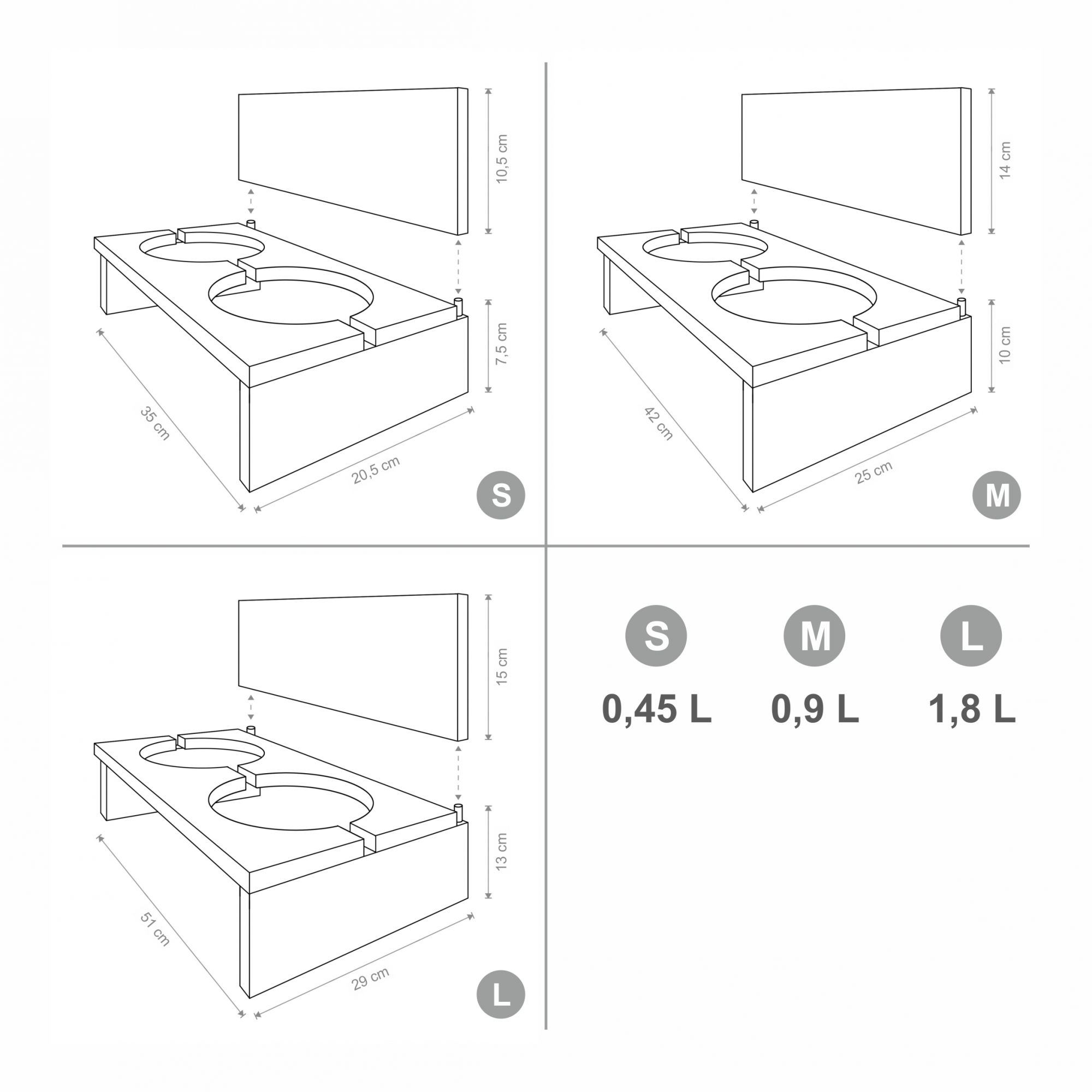 Stojak na miskę dla psa Life is Better with a Dog3