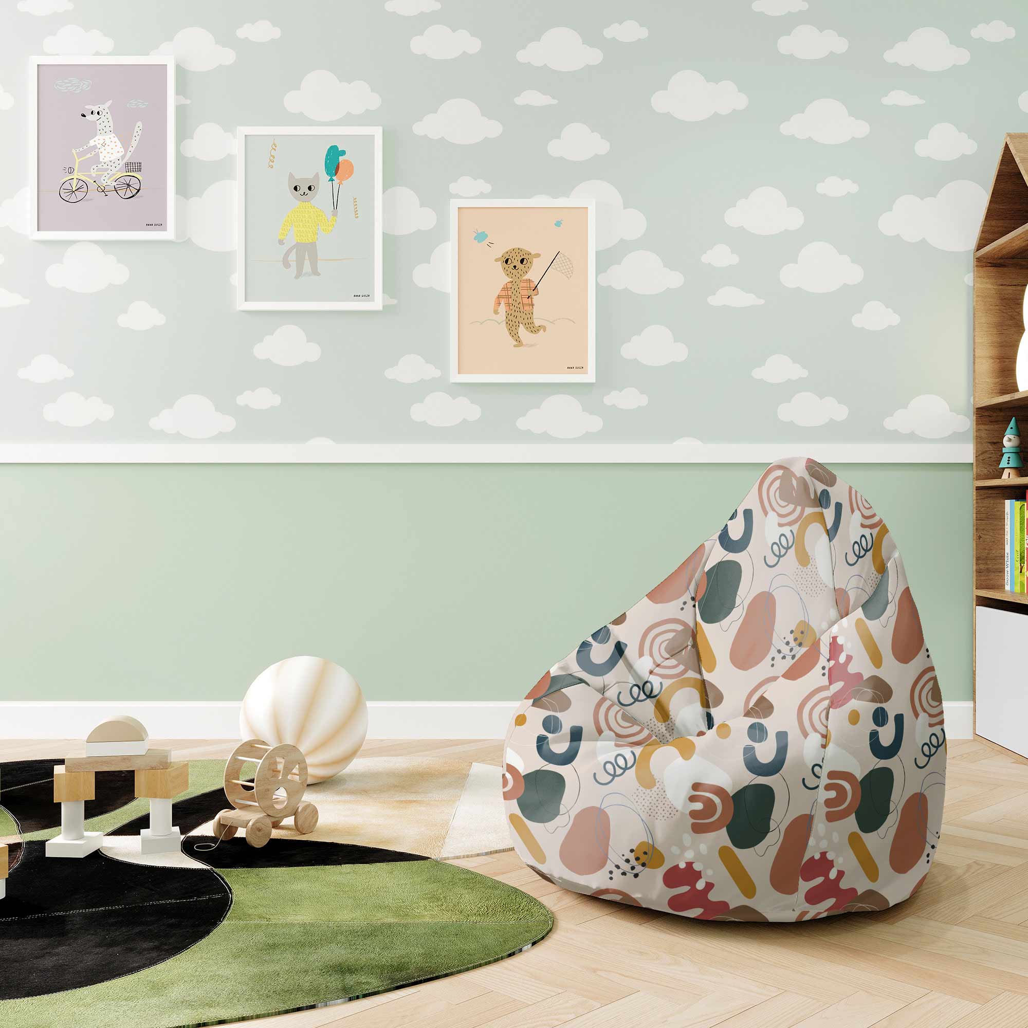 Puf Chicago Worek Sako Irregular Shapes