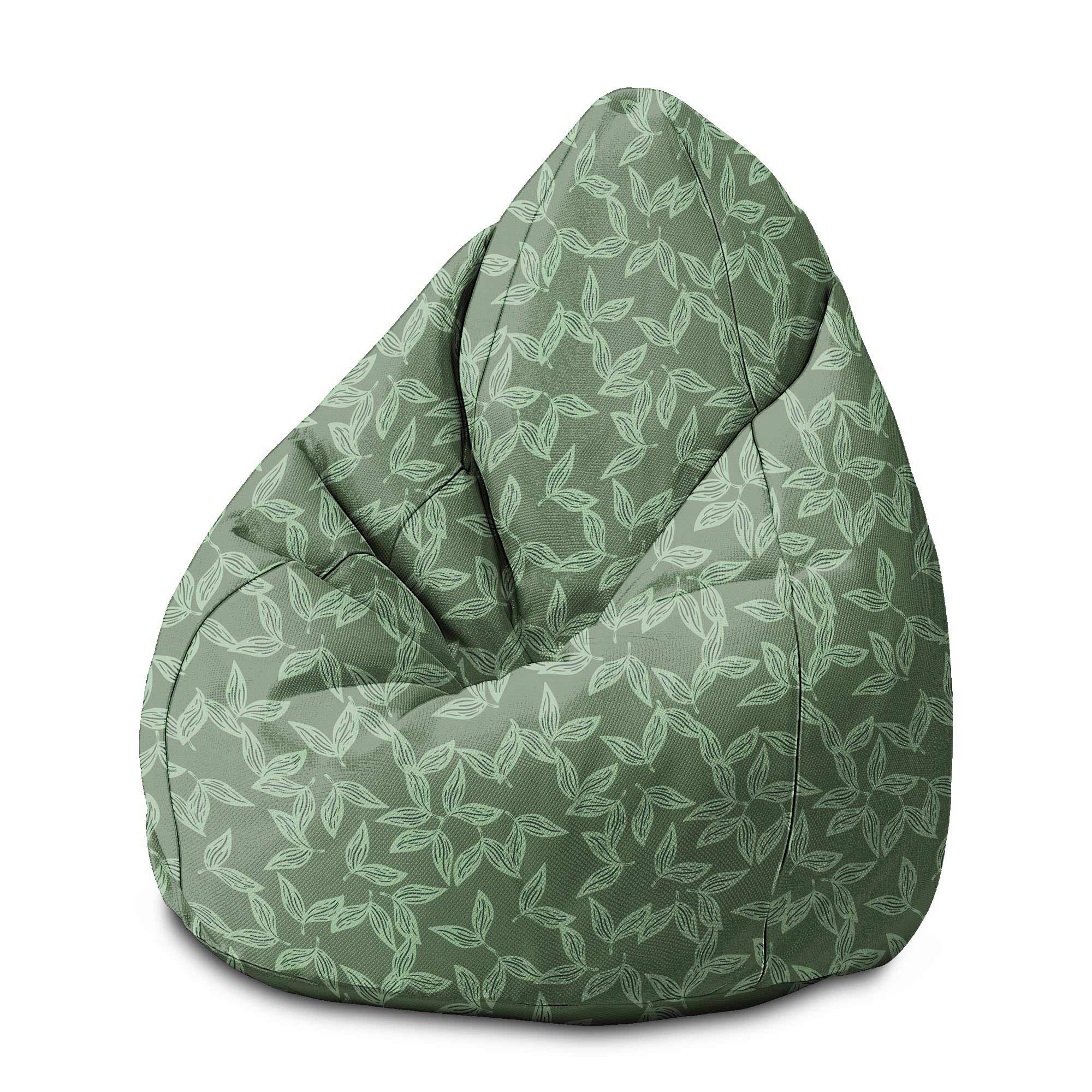 Puf Chicago Worek Sako Herbal Leaves Pattern