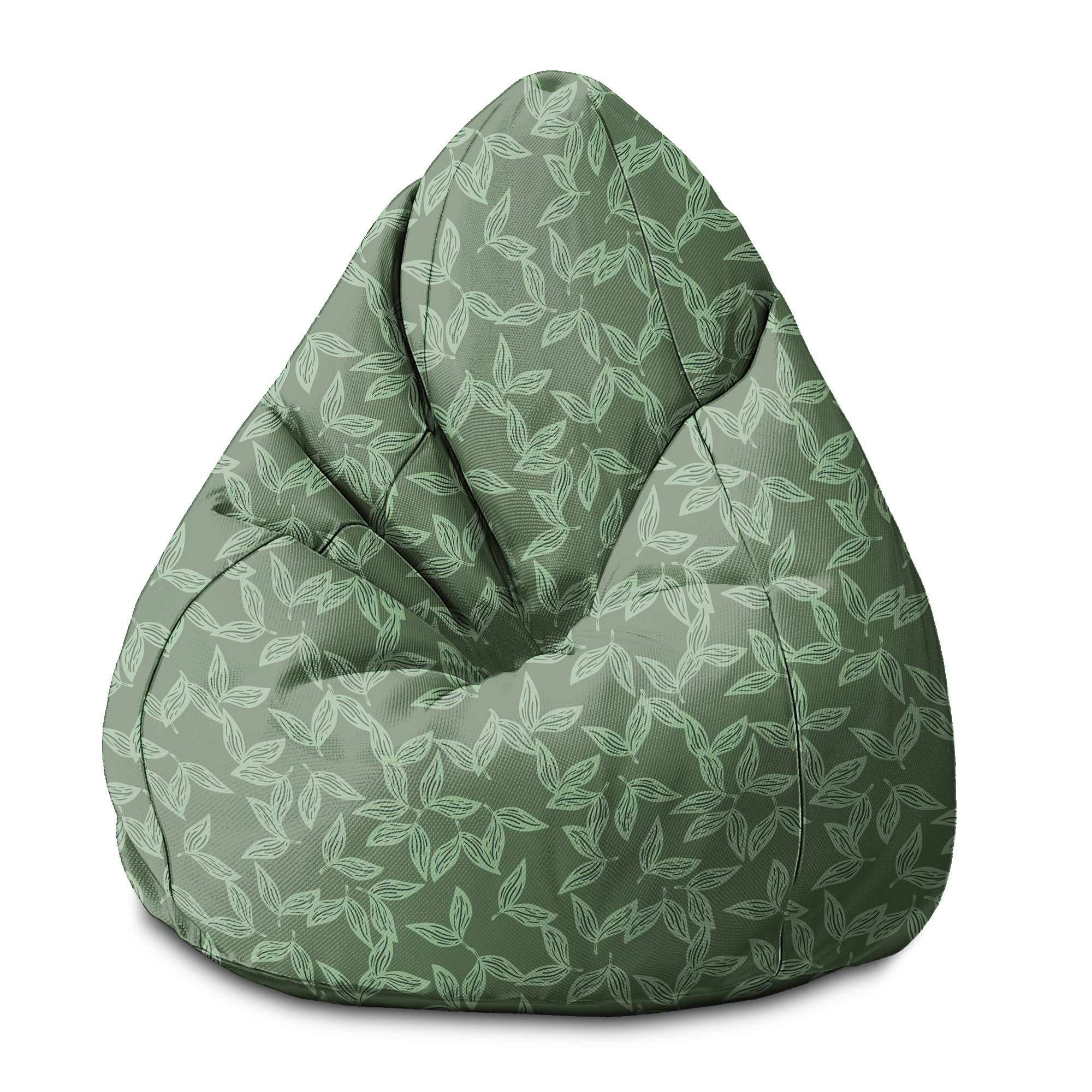 Puf Chicago Worek Sako Herbal Leaves Pattern