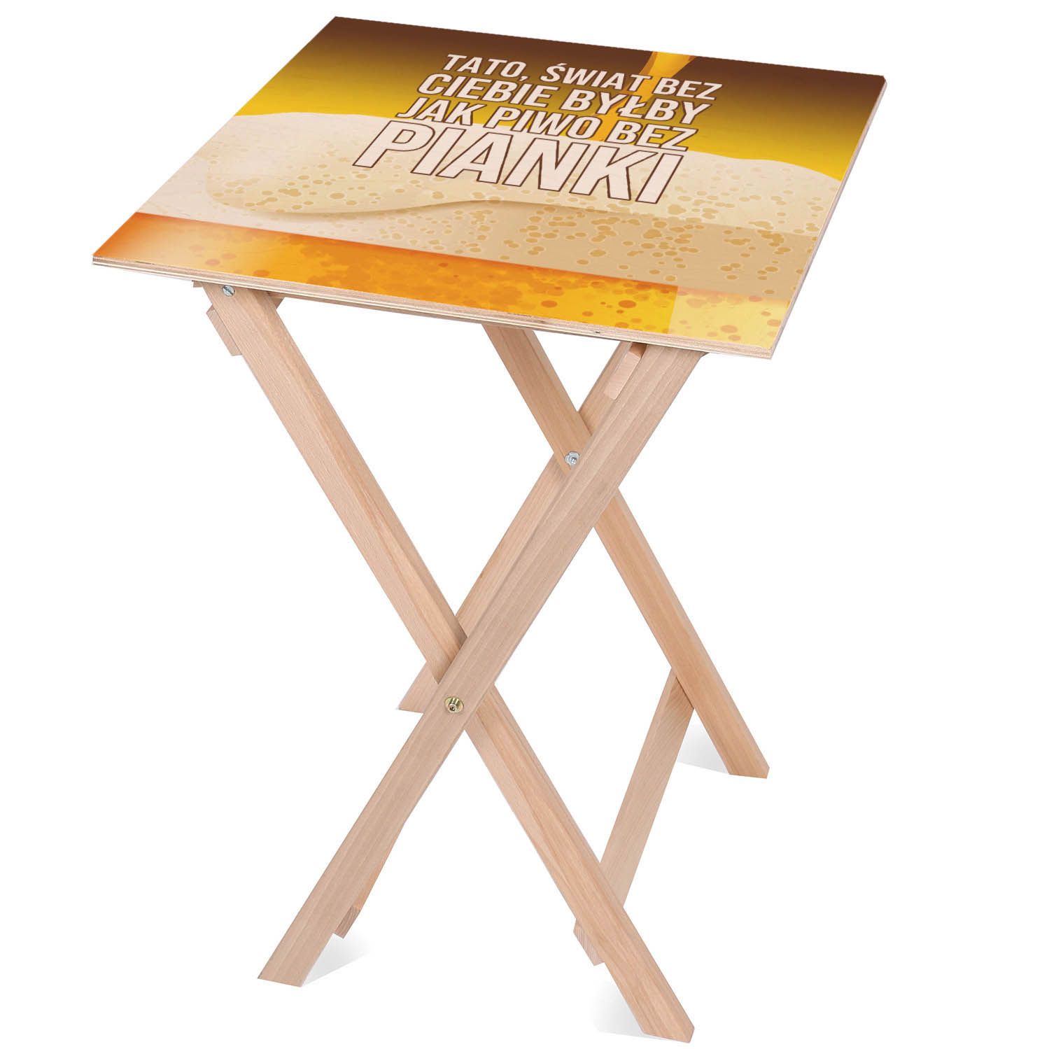 Zestaw Leżak i stolik dla Taty Piwo bez Pianki 