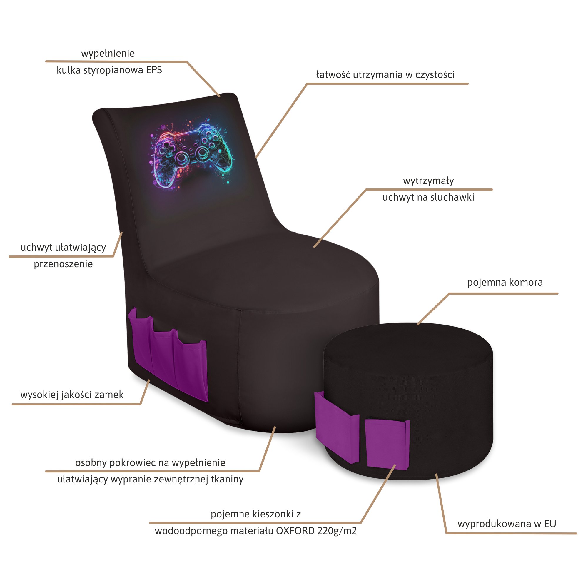 Fotel Gamingowy Life is a Game