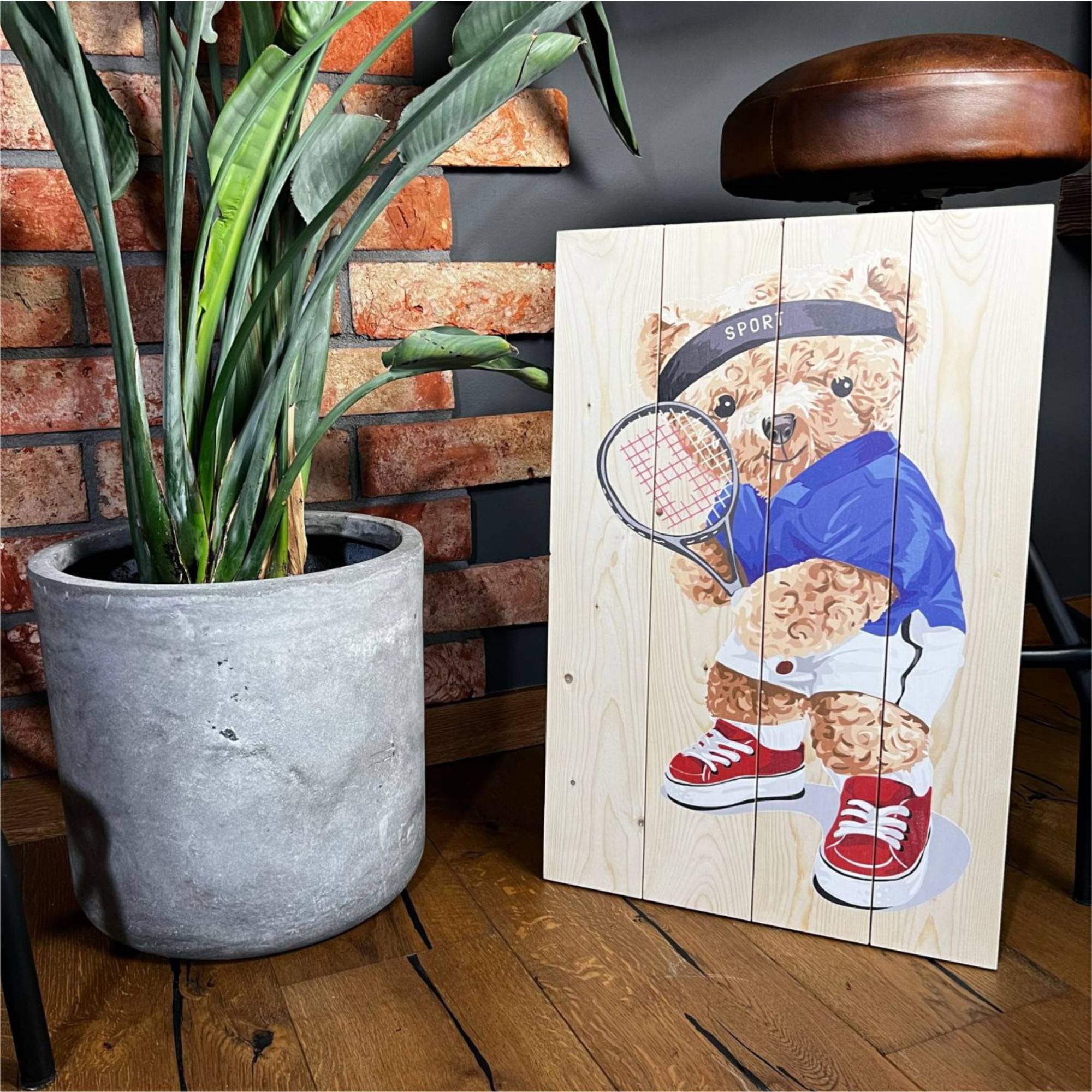 Obraz WOOD I'm not lazy but don't make me prove it