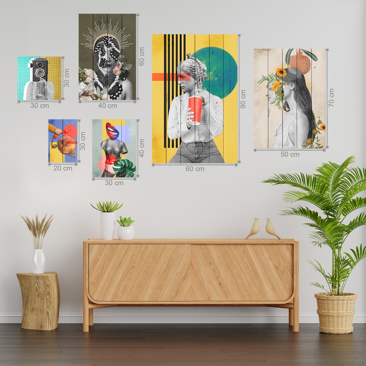 Obraz WOOD I'm not lazy but don't make me prove it