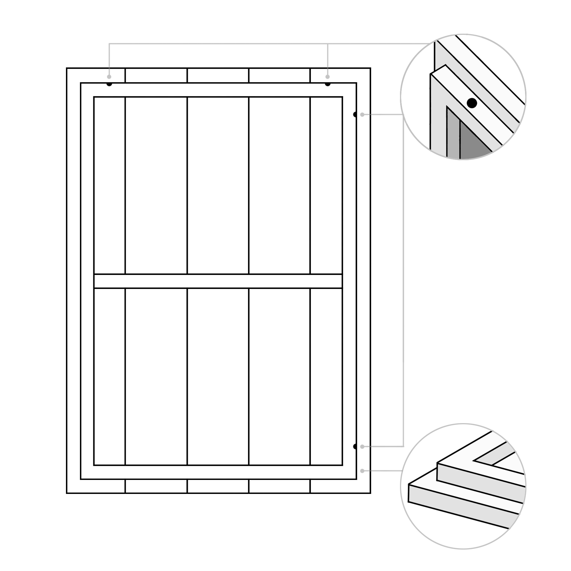 Obraz Tryptyk WOOD Orange Fantasies