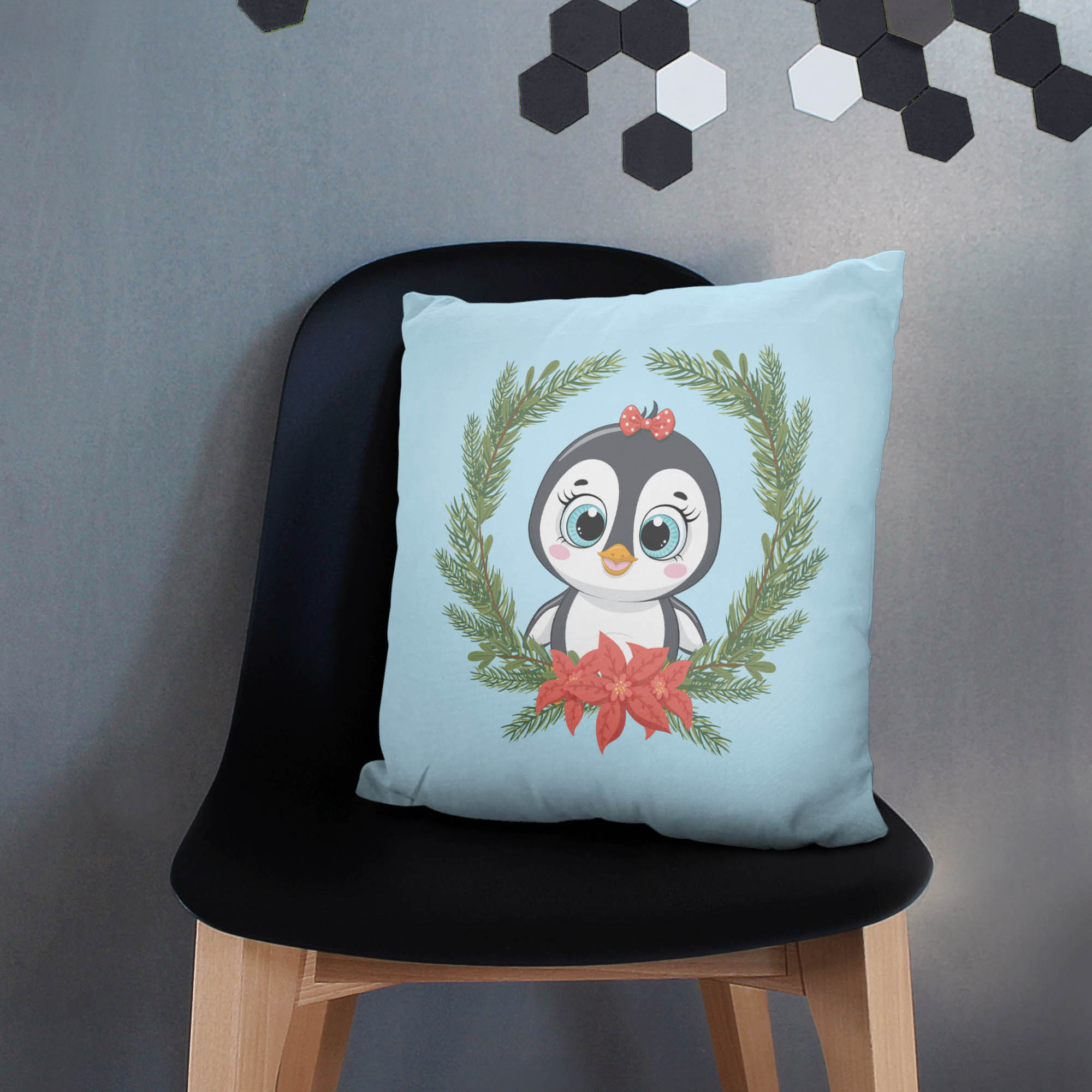 Poduszka Pingwin w Wiązance