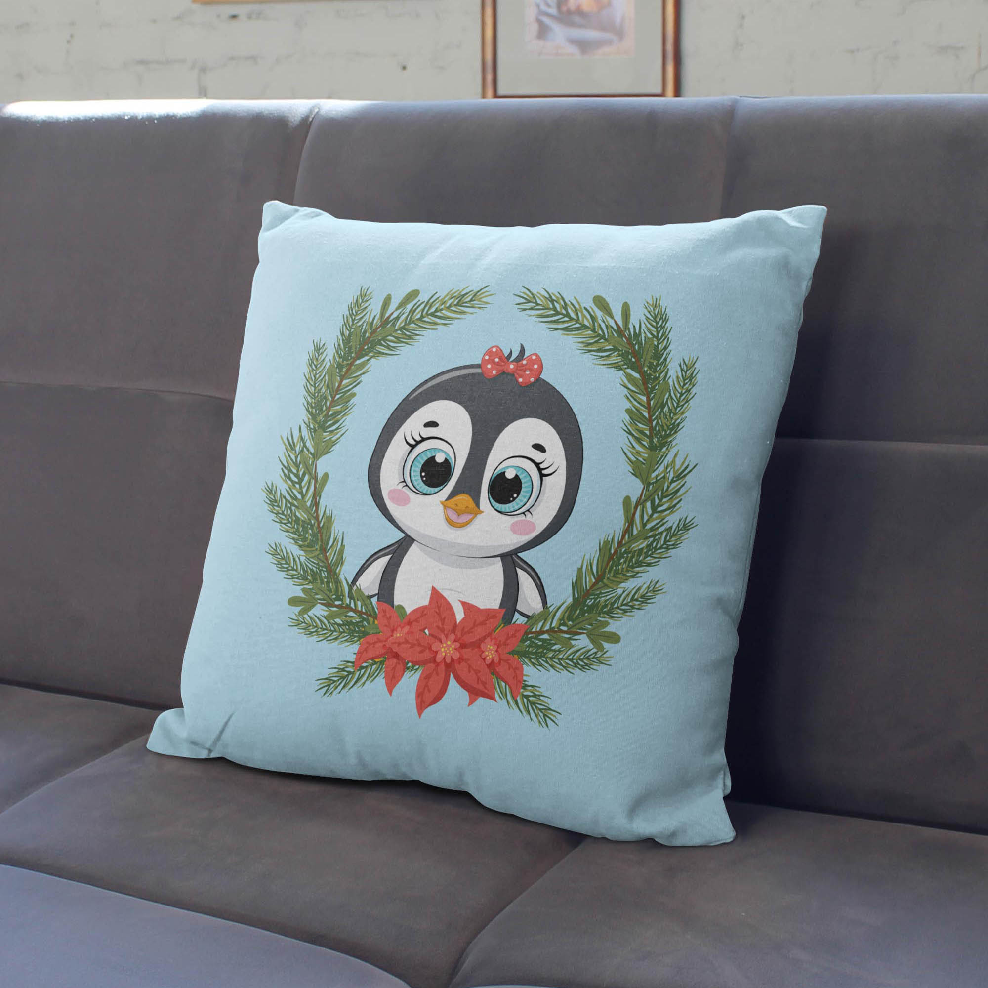 Poduszka Pingwin w Wiązance