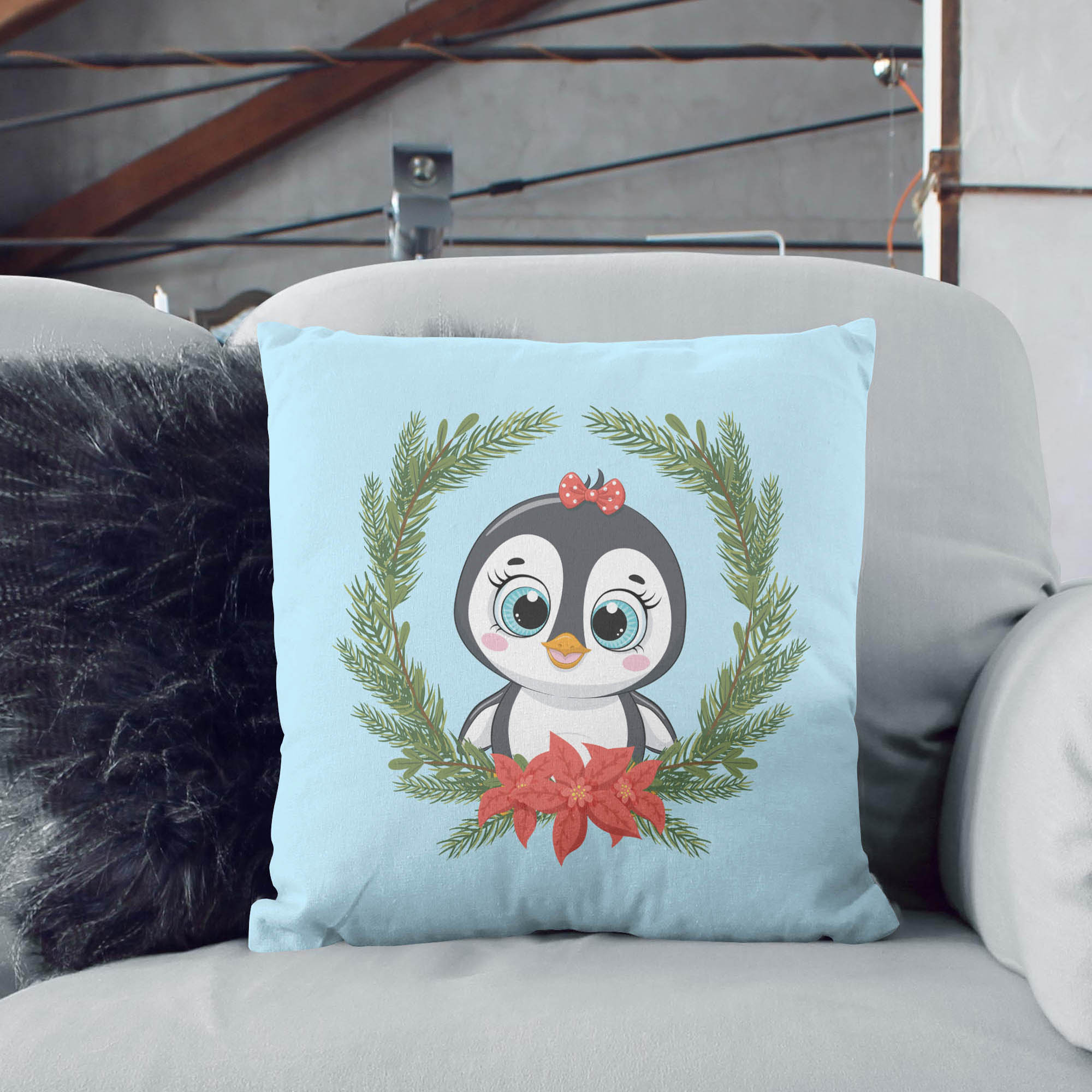 Poduszka Pingwin w Wiązance