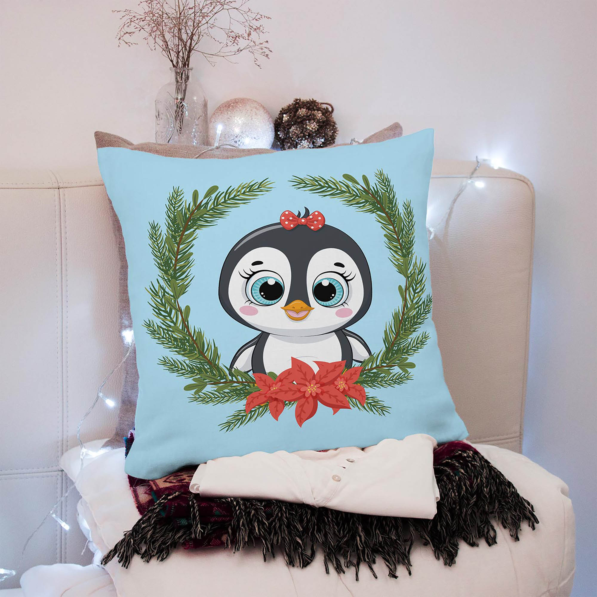 Poduszka Pingwin w Wiązance