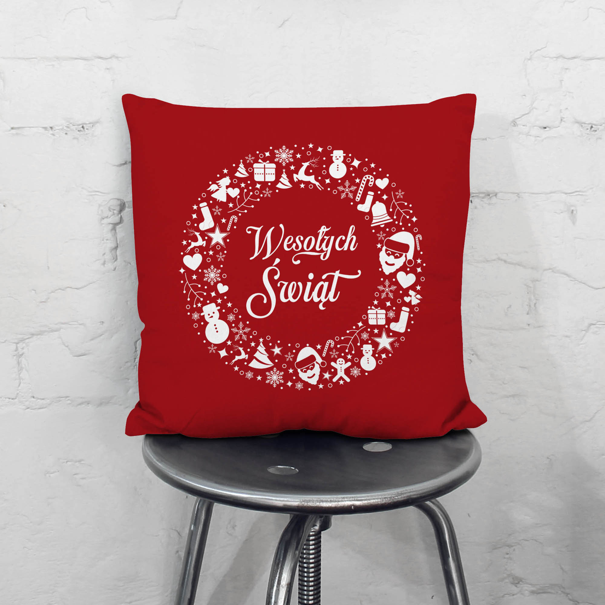 Poduszka Świąteczna Wiązanka