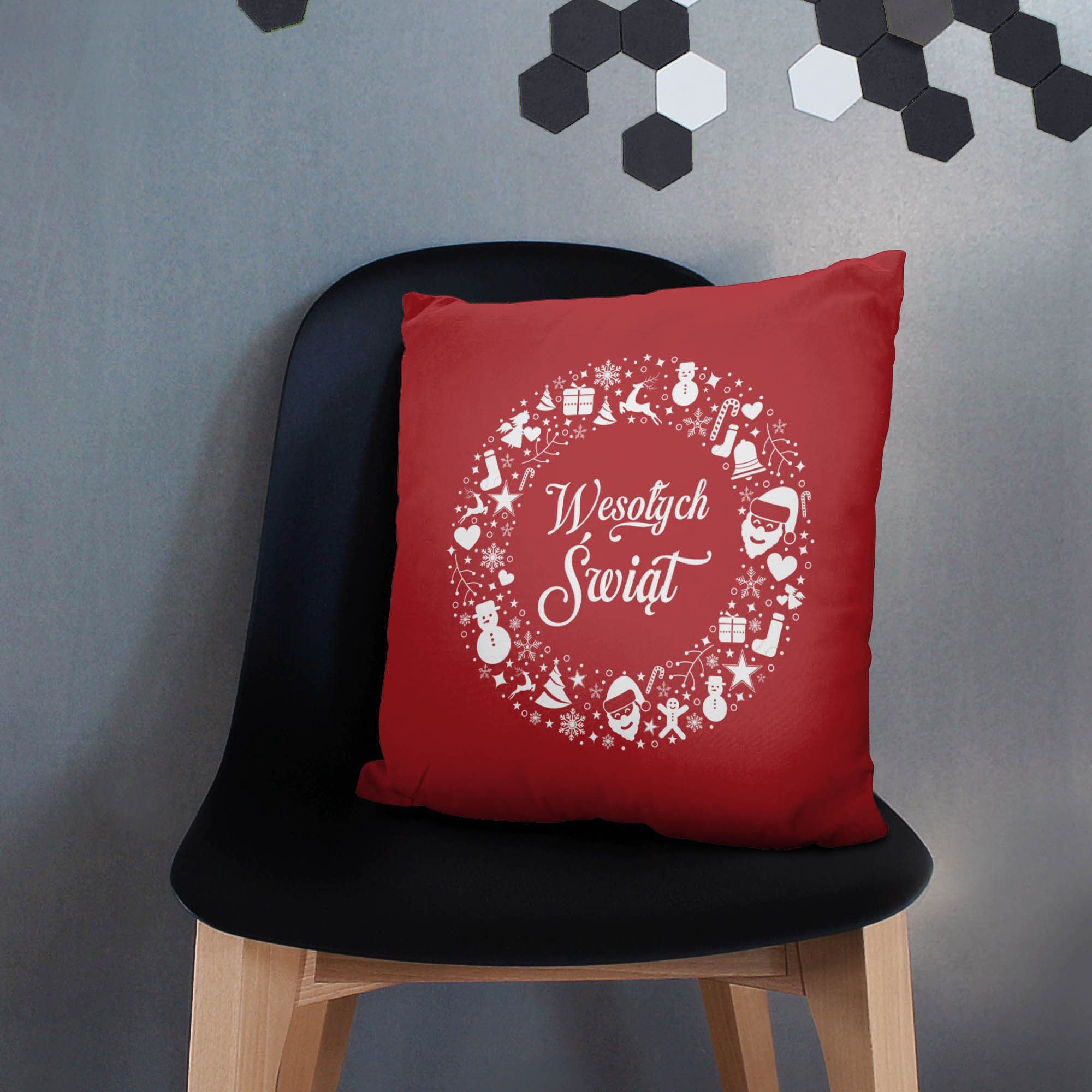 Poduszka Świąteczna Wiązanka