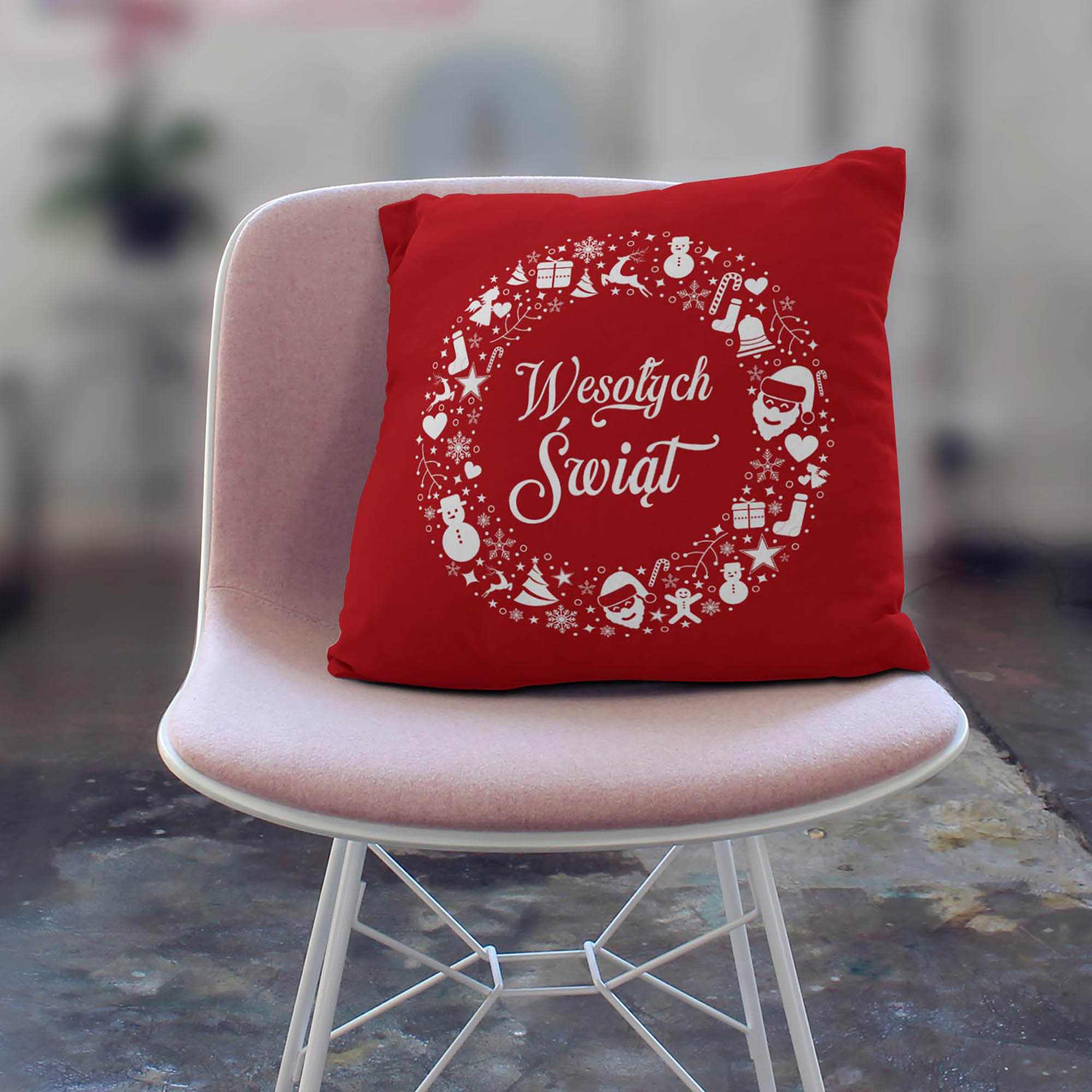 Poduszka Świąteczna Wiązanka