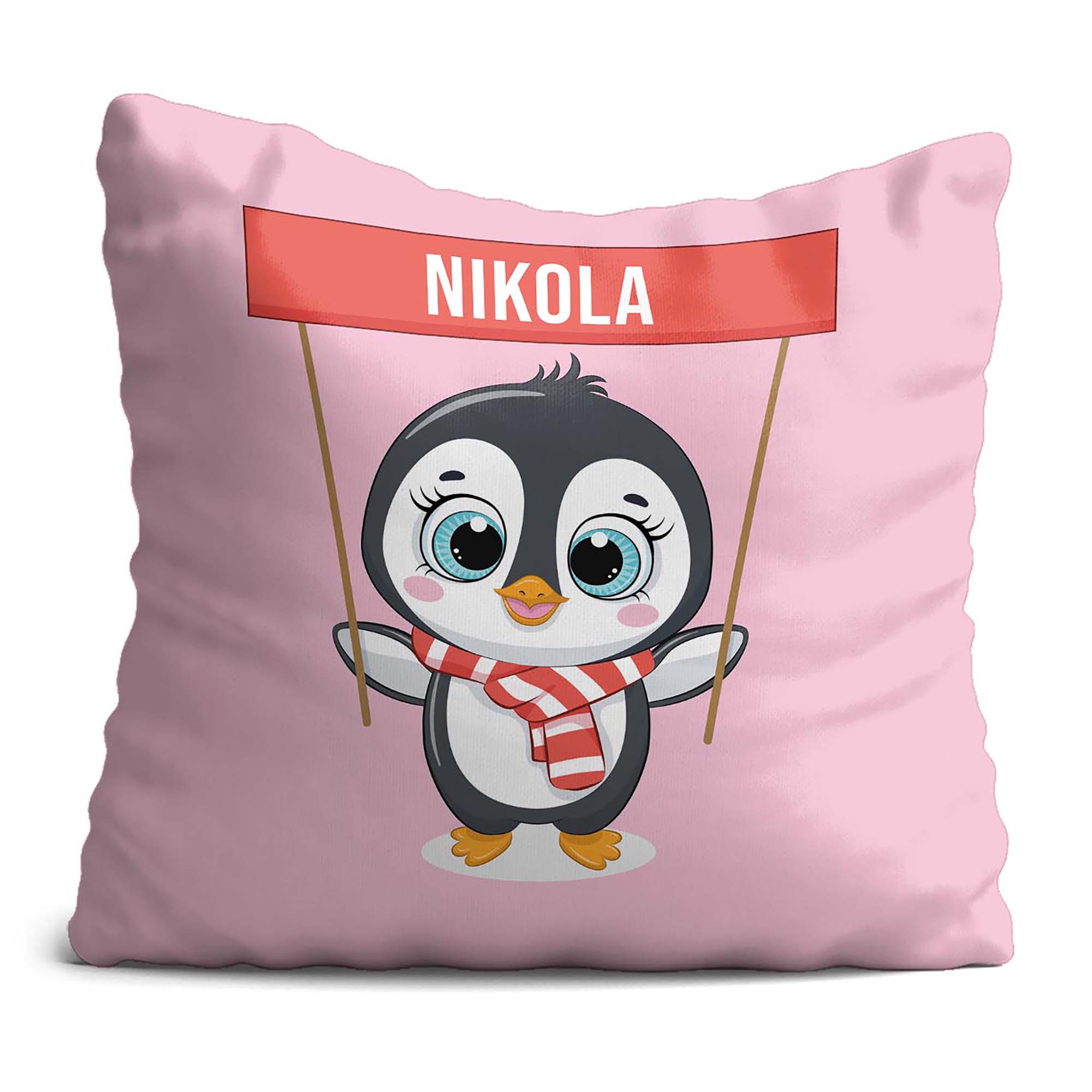 Poduszka Pingwin Świąteczny PERSONALIZACJA