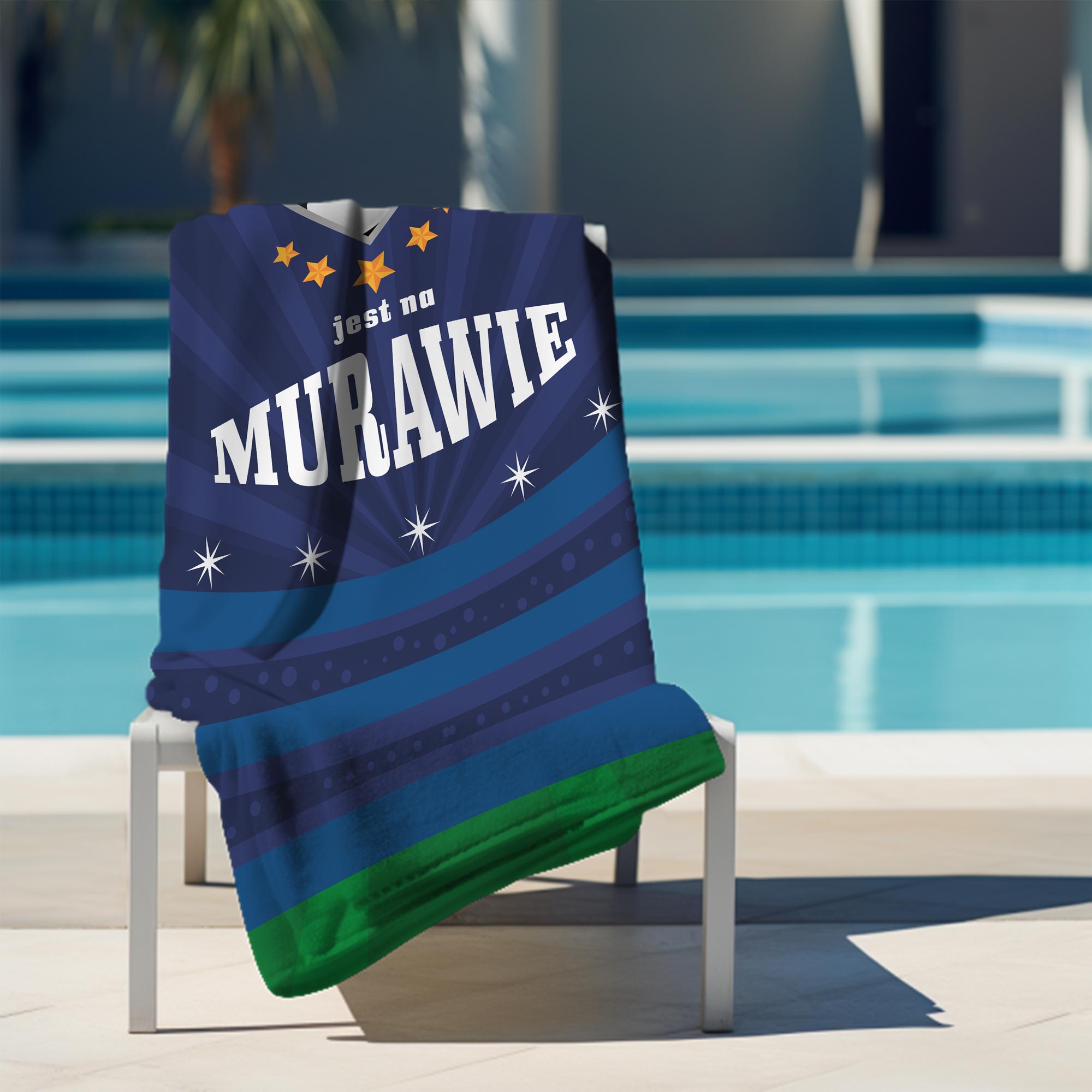 Ręcznik Moje serce jest na murawie 